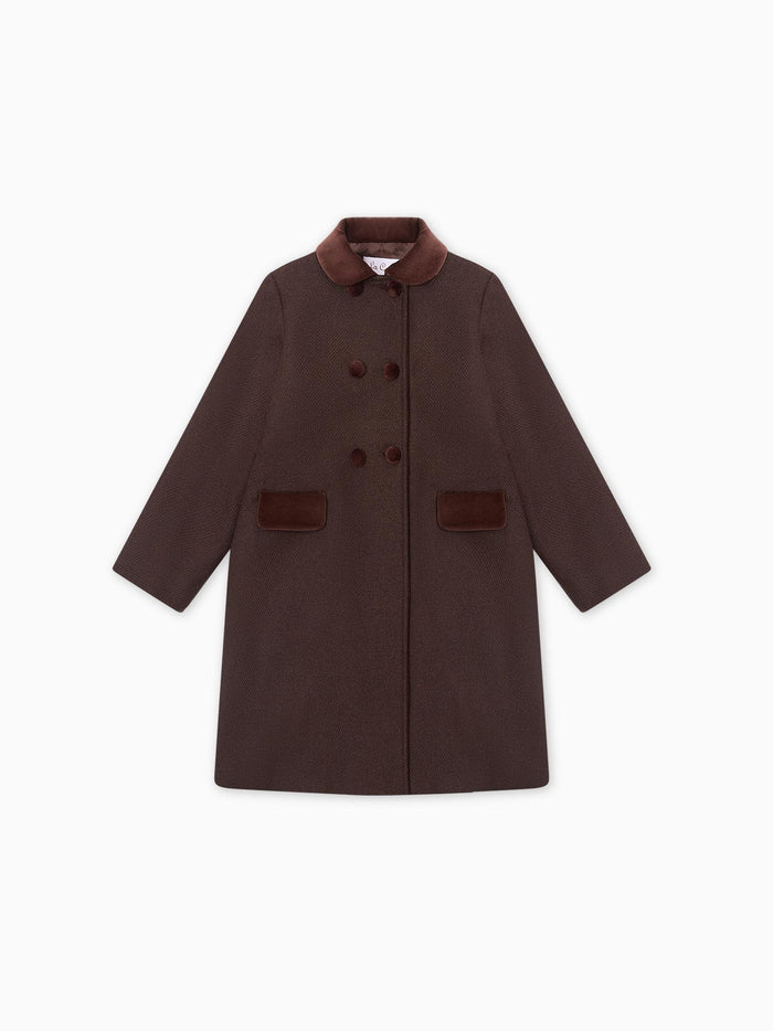 Chocolate Arrieta Girl Coat