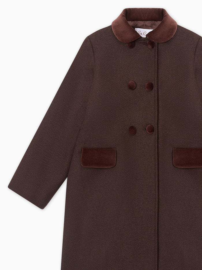 Chocolate Arrieta Girl Coat