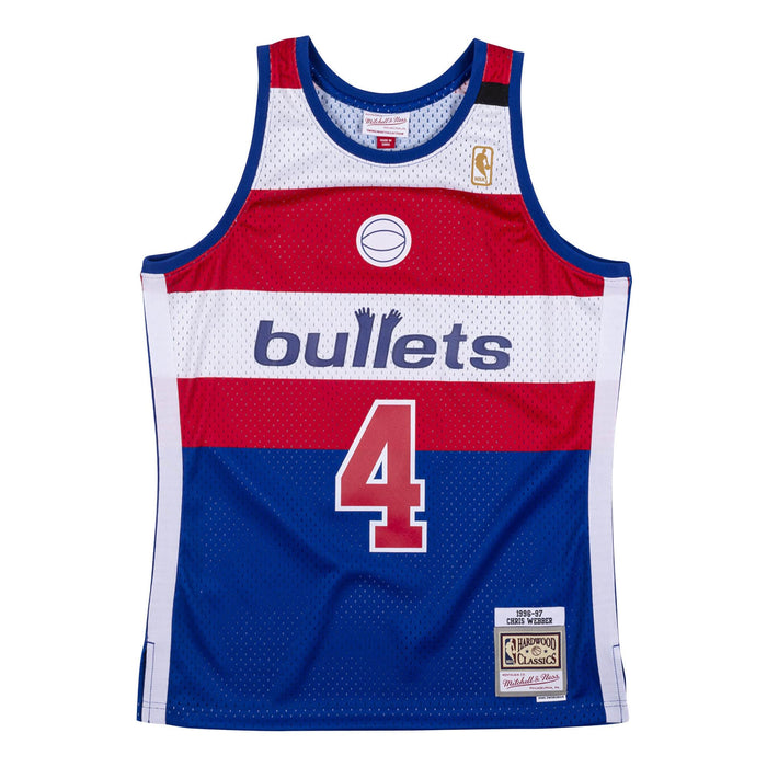 Chris Webber #4 Washington Bullets Mitchell & Ness 1996-97 Hardwood Classic Swingman Jersey