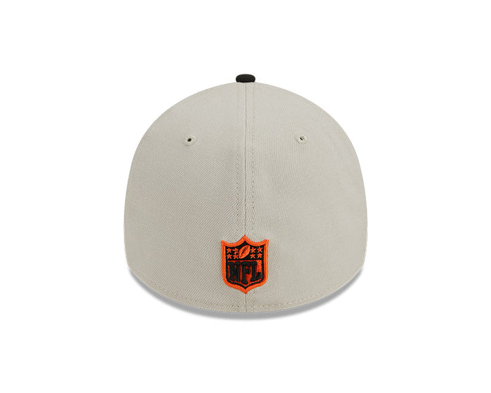 Cincinnati Bengals New Era 2023 Historic Sideline 39THIRTY Flex Hat - Cream/Black