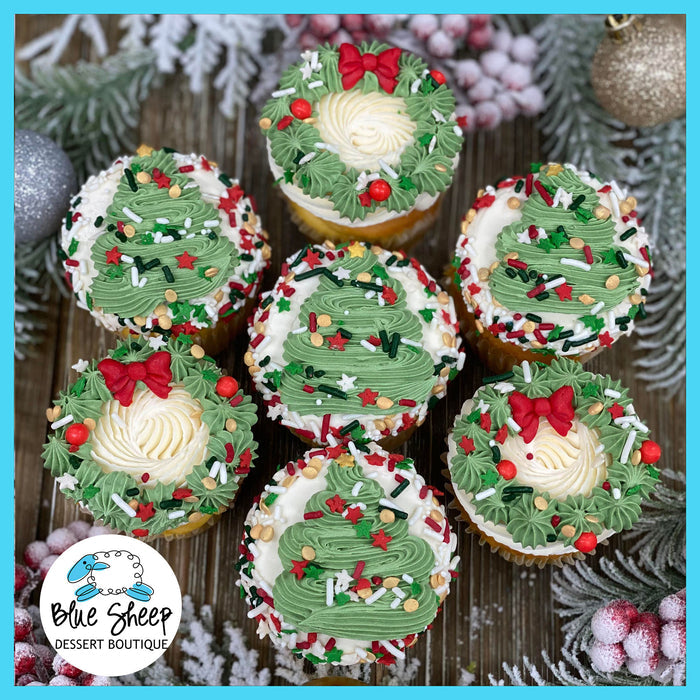 classic chirstmas cupcakes set