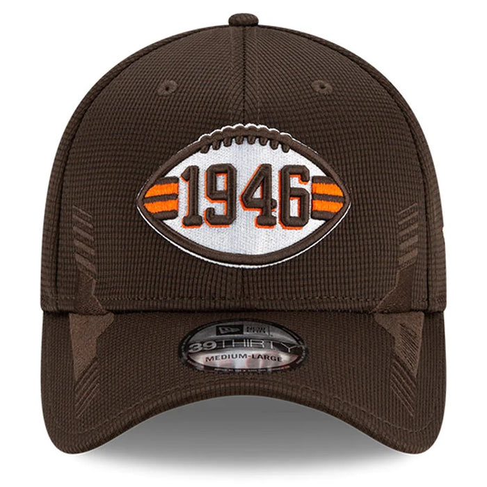 Cleveland Browns 2021 New Era NFL Sideline Home Alternate Brown 39THIRTY Flex Hat