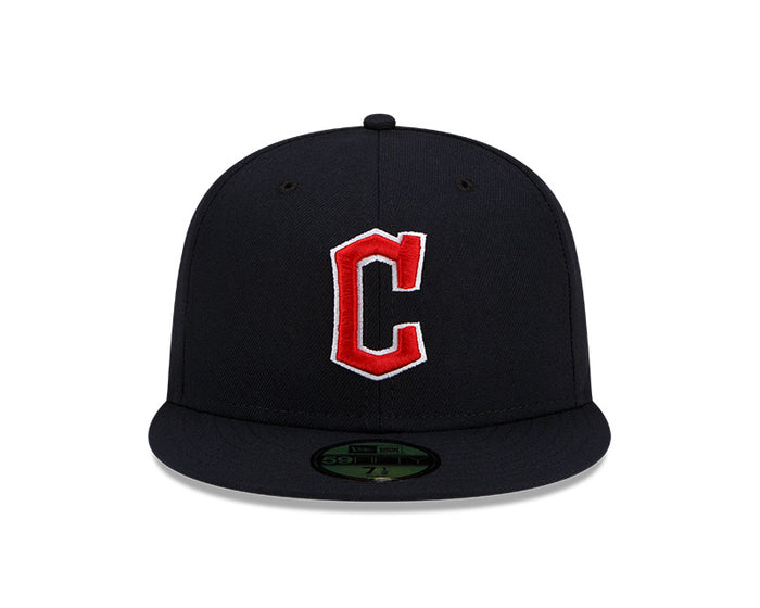 Cleveland Guardians New Era Navy Authentic Collection On-Field Road 59FIFTY Fitted Hat