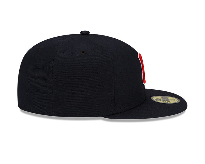 Cleveland Guardians New Era Navy Authentic Collection On-Field Road 59FIFTY Fitted Hat