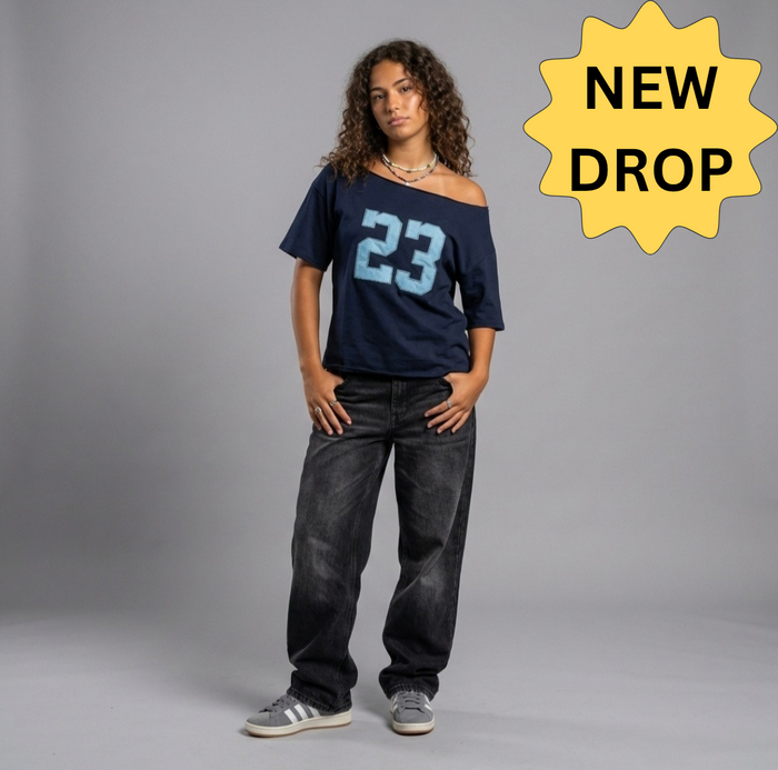 Cotton TShirt-Number 23-Navy