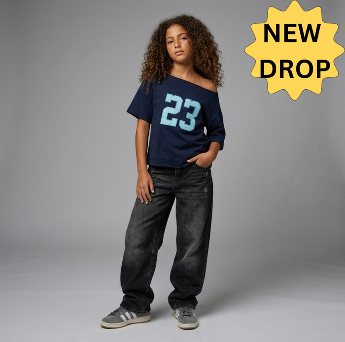 Cotton TShirt-Number 23-Navy