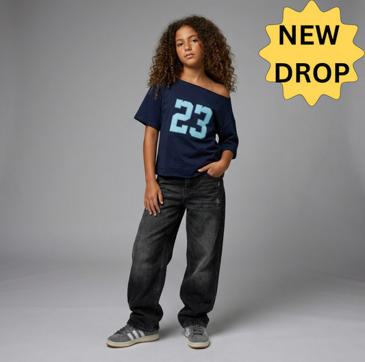 Cotton TShirt-Number 23-Navy
