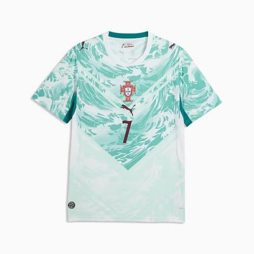 Cristiano Ronaldo #7 Portugal National Team Fifa World Cup Puma 2025/26 Away Alternate Cyan Replica Jersey