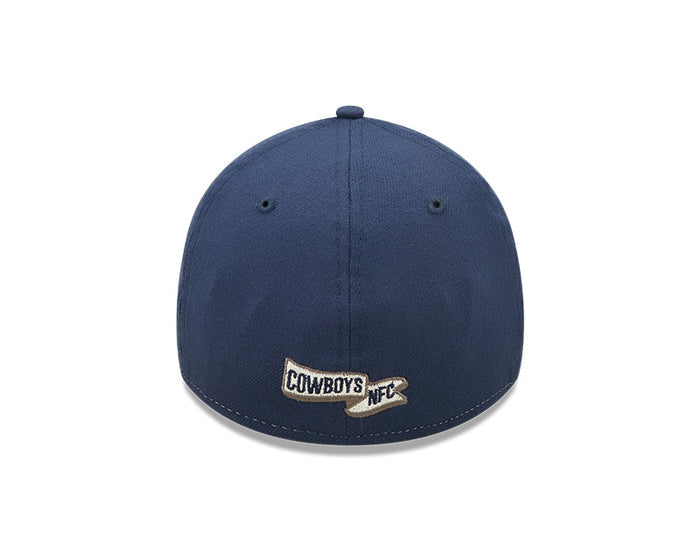 Dallas Cowboys New Era 2022 Sideline 39THIRTY Historic Flex Hat - Heathered Gray/Navy