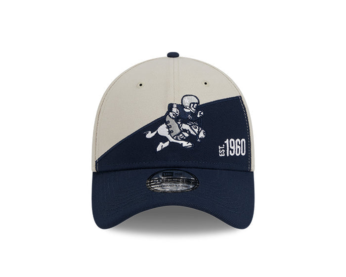 Dallas Cowboys New Era 2023 Historic Sideline 39THIRTY Flex Hat - Cream/Navy