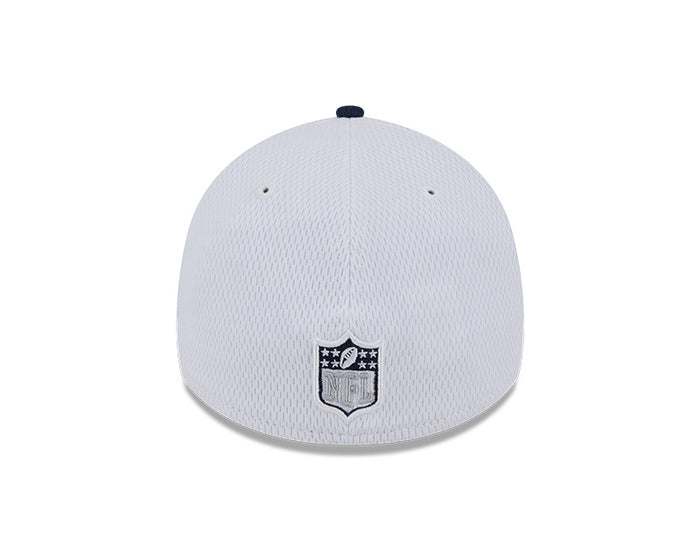 Dallas Cowboys New Era 2023 Sideline 39THIRTY Flex Hat - White/Navy