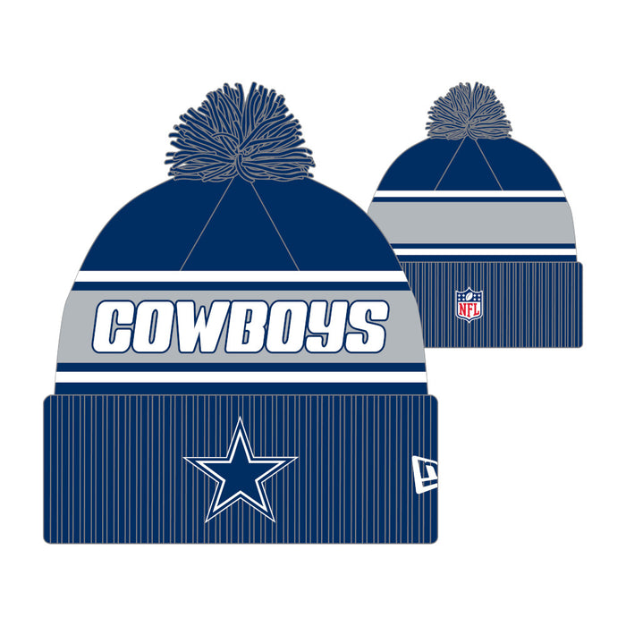 Dallas Cowboys New Era 2024 Sideline Sport Cuffed Knit Hat Toque