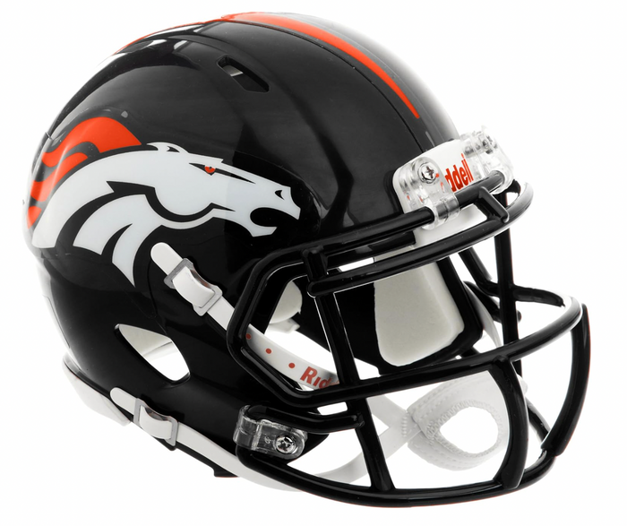 Denver Broncos NFL Riddell Revolution Speed Mini Football Helmet