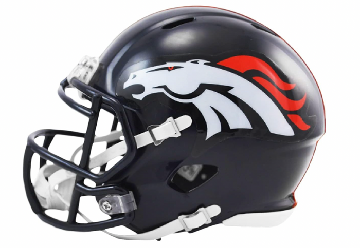 Denver Broncos NFL Riddell Revolution Speed Mini Football Helmet