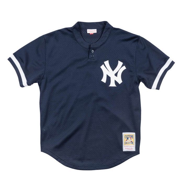 Derek Jeter #2 New York Yankees Mitchell & Ness 1995 Batting Practice Cooperstown Collection Navy Jersey