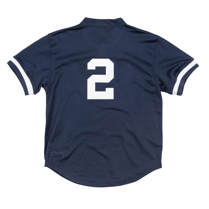 Derek Jeter #2 New York Yankees Mitchell & Ness 1995 Batting Practice Cooperstown Collection Navy Jersey