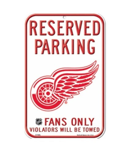 Detroit Red Wings WinCraft Reserved Parking Fan Sign