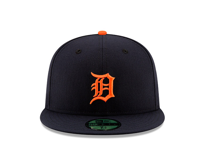 Detroit Tigers New Era Navy/Orange Authentic Collection On-Field Road 59FIFTY Fitted Hat