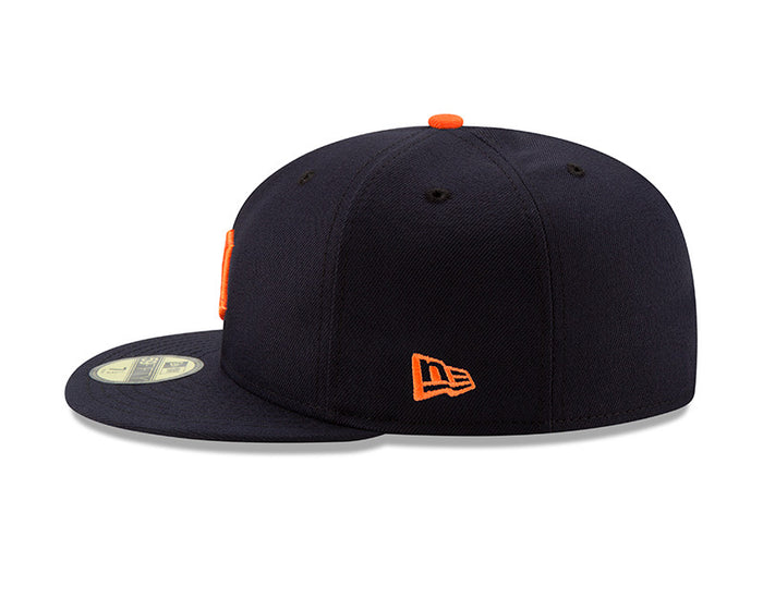 Detroit Tigers New Era Navy/Orange Authentic Collection On-Field Road 59FIFTY Fitted Hat