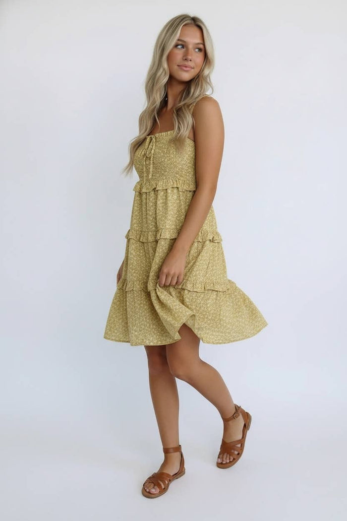 Ditzy Floral Tiered Dress