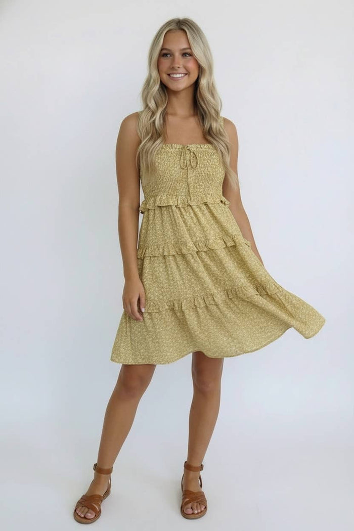 Ditzy Floral Tiered Dress
