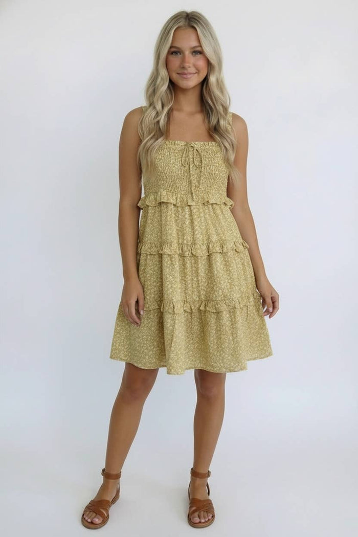 Ditzy Floral Tiered Dress