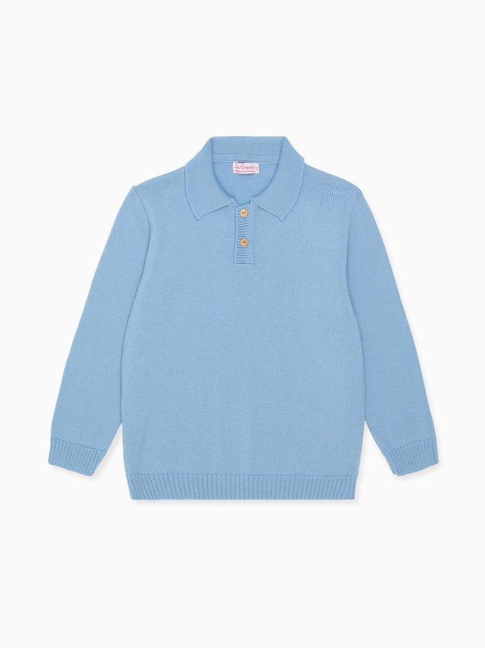 Dusty Blue Brio Merino Boy Jumper