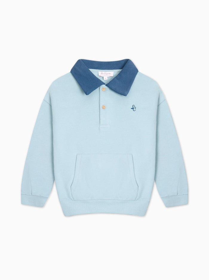 Dusty Blue Ivan Kids Sweatshirt