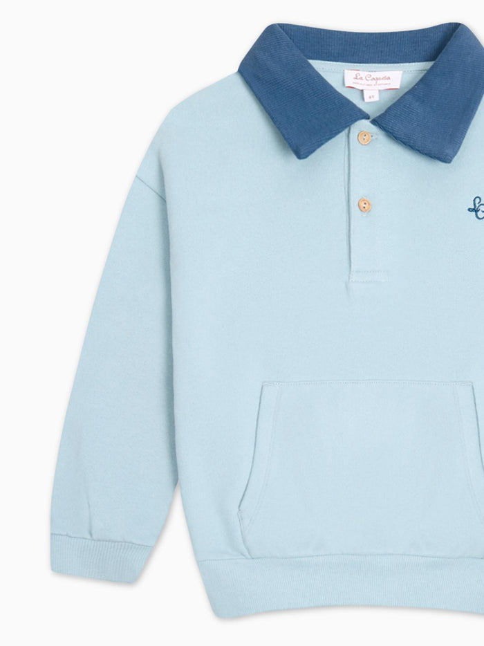 Dusty Blue Ivan Kids Sweatshirt