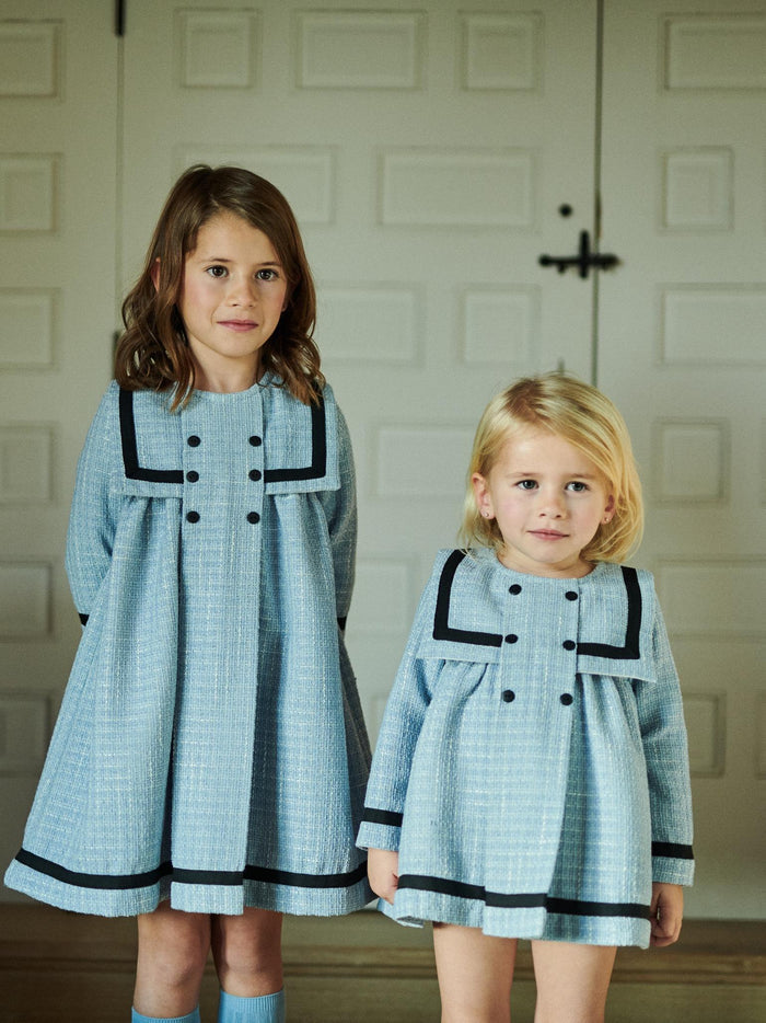 Dusty Blue Lucinda Baby Girl Set