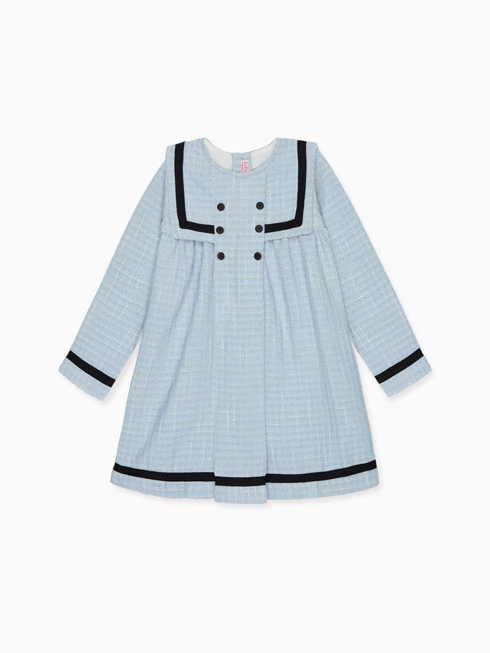 Dusty Blue Lucinda Girl Empire Dress