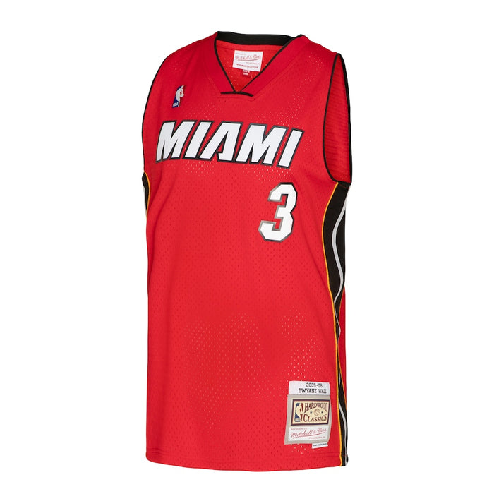 Dwyane Wade #3 Miami Heat Mitchell & Ness 2005-06 Hardwood Classics Swingman Jersey - Red