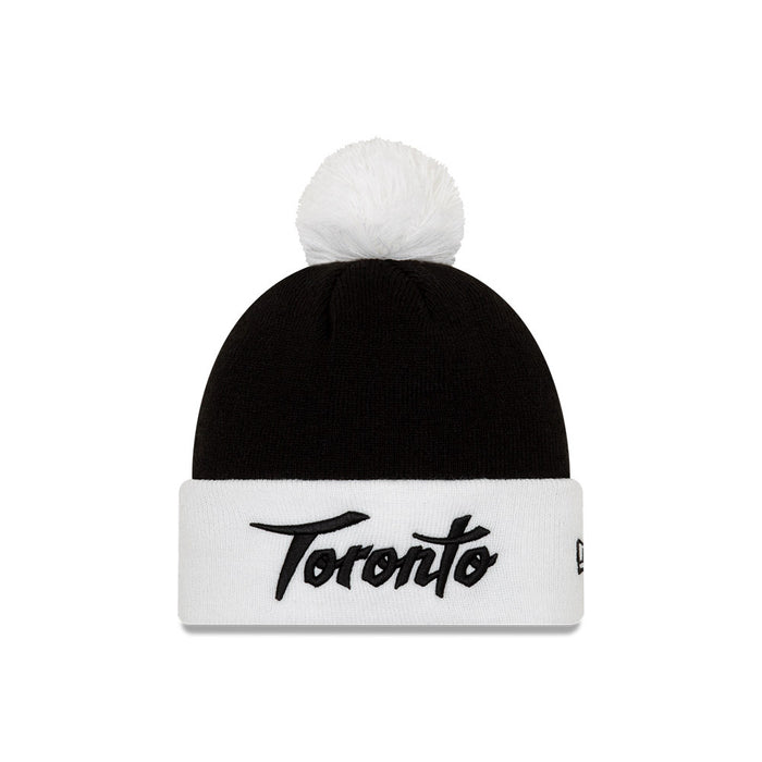 Earned Not Given Toronto Raptors Holiday Edition CS19 Black/White New Era Knit Pom Toque