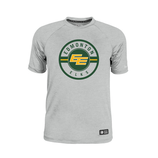 Edmonton Elks New Era 2026 Sideline Cavort Raglan T-Shirt - Gray