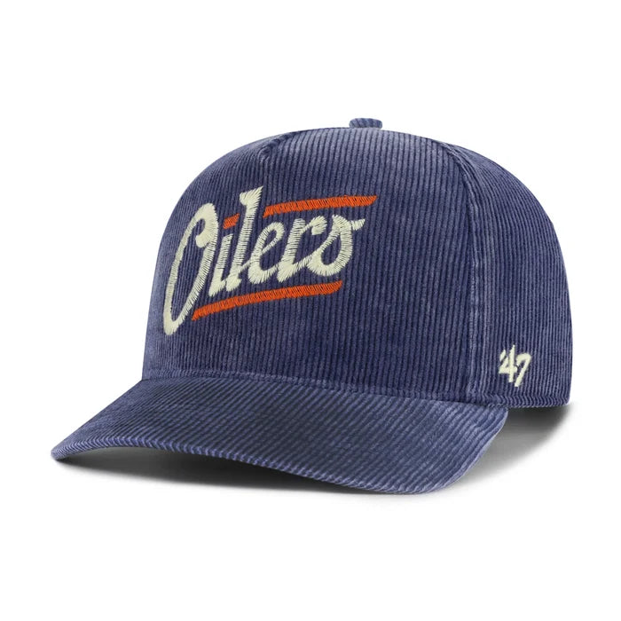 Edmonton Oilers 47' Brand Reclaim Hitch A-Frame Snap-Back Hat - Blue