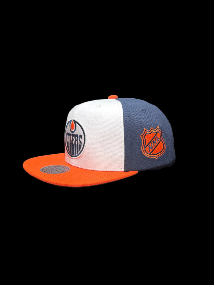 Edmonton Oilers Mitchell & Ness Two-Tone Legendary Original Fit Snapback Hat - Orange