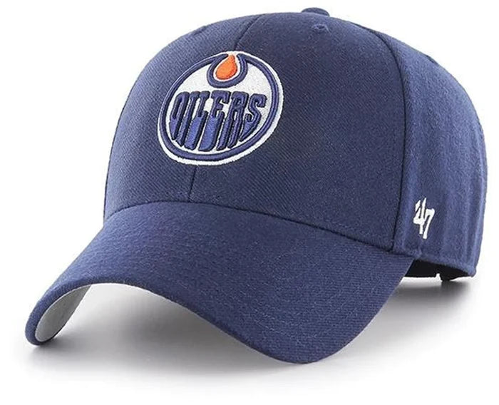 Edmonton Oilers Navy 47 Brand MVP Basic Adjustable Hat