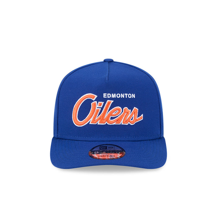 Edmonton Oilers New Era 9Fifty A-Frame Script Snapback Hat