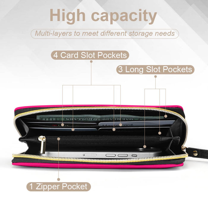 ETC Hot Pink PU Leather Wallet
