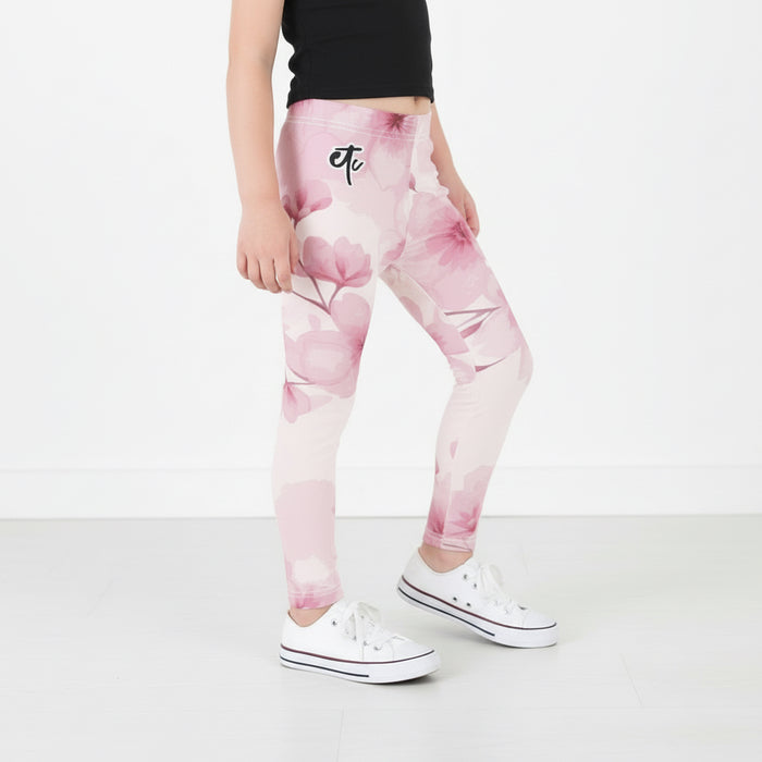 ETC Pink Bloom Girls Leggings