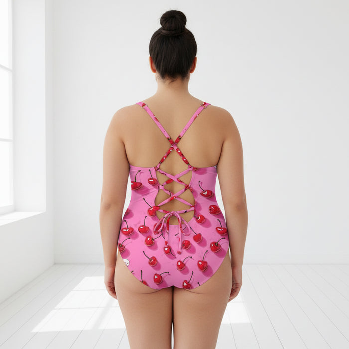 ETC Pink Cherries one piece