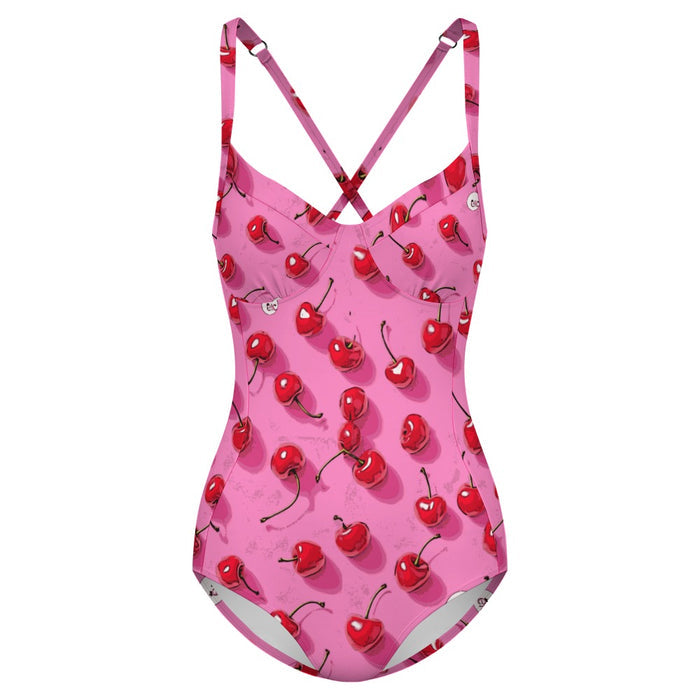 ETC Pink Cherries one piece