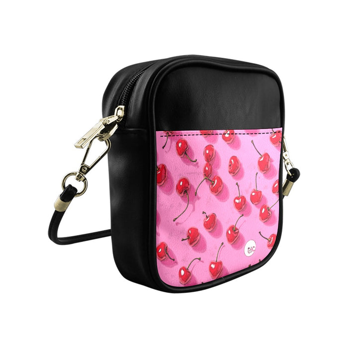 ETC Pink Cherries Side Bag