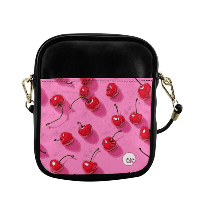 ETC Pink Cherries Side Bag