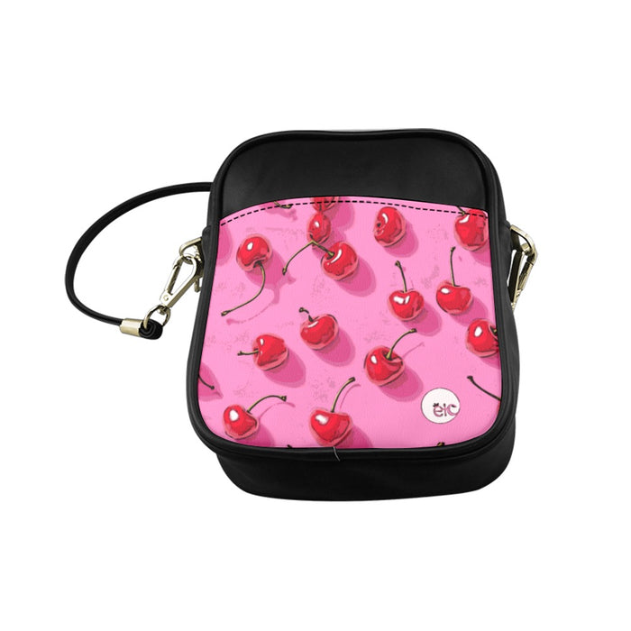 ETC Pink Cherries Side Bag