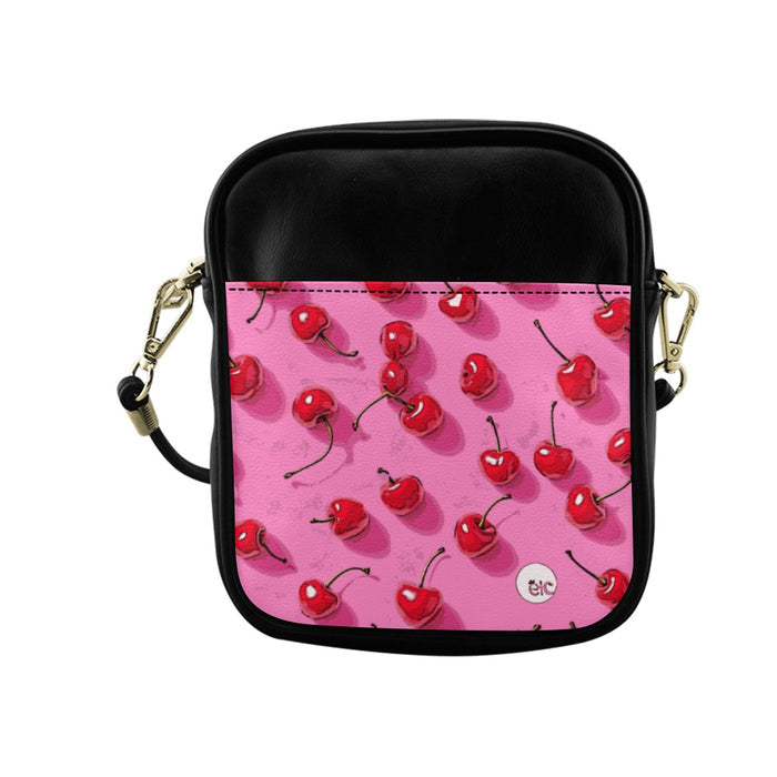 ETC Pink Cherries Side Bag