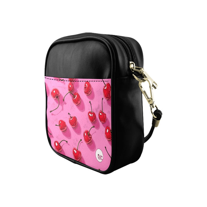 ETC Pink Cherries Side Bag