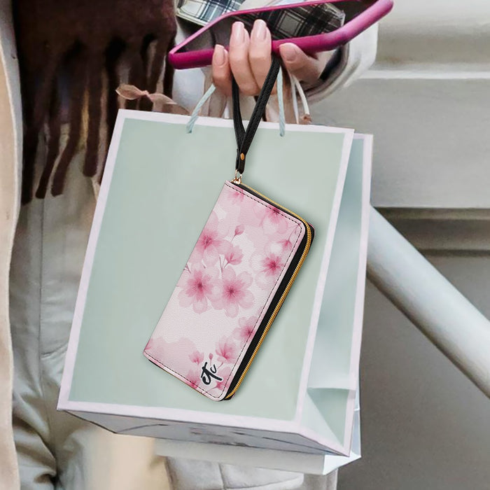 ETC Pink Floral Bloom PU Leather Wallet