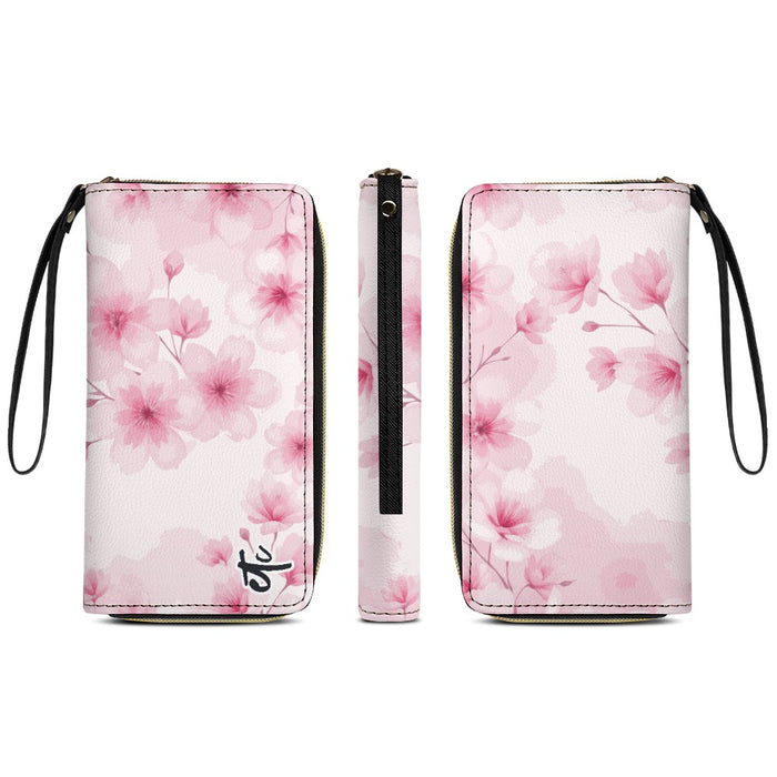 ETC Pink Floral Bloom PU Leather Wallet