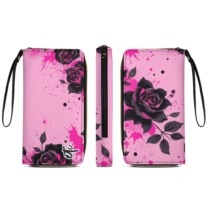 ETC Pink Floral PU Leather Wallet